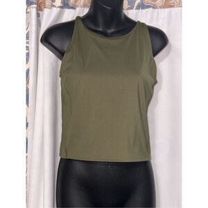 NICE Adidas Women's Crop Tank Medium Support Sports Bra Green Size M retails $40